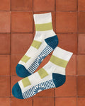 Olive Grippy Sock